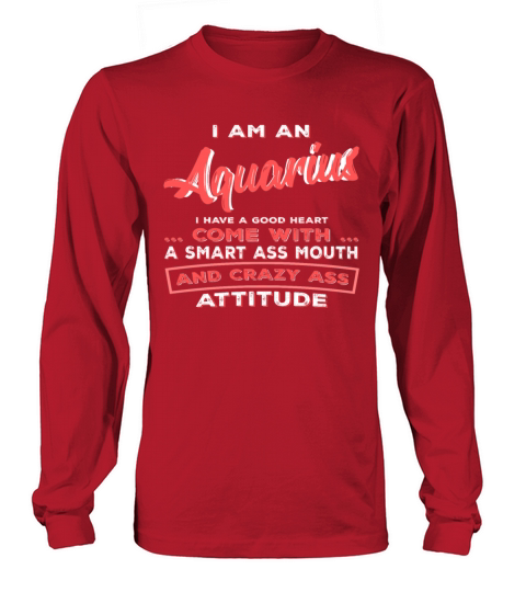 Characteristics of Aquarius horoscope saying Women's Long Sleeve