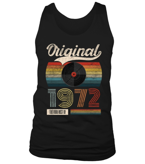 1972 Vintage Birthday Gift Tee Retro Style Men's Tank Top
