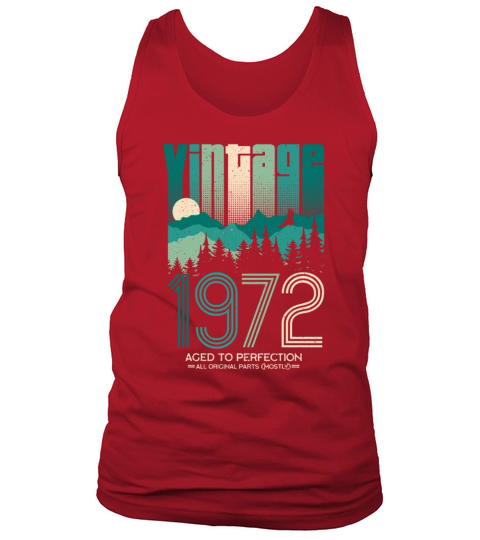 Vintage 1972 - 50 years old - 50th birthday gift Tank Top Unisex