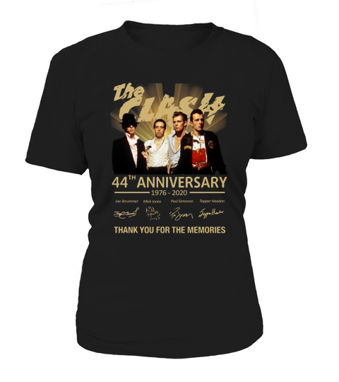 The clash 44th anniversary 1976 2020 thank you for the memories signatures Women's T-Shirt