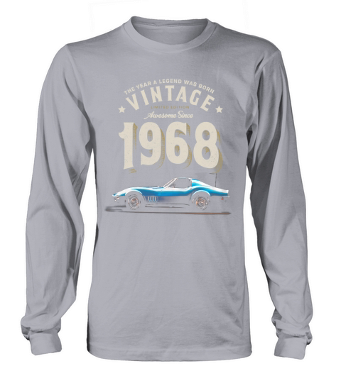VINTAGE 1968 CORVETTE Long sleeved Unisex
