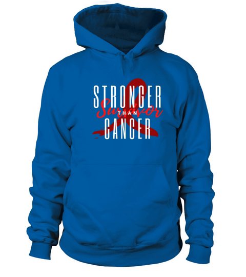 Stronger Than Cancer Awareness Chemo Survivor Gift Women's Hoodie