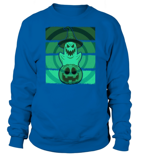 Halloween Ghost Pumpkin Funny horror Men's Sweatshirt
