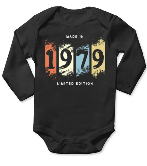 1979 Birthday Gift Vintage Long Sleeve Baby One-Piece