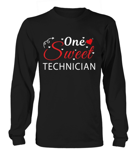 Love One Sweet Technician Heart Day Valentines Day Men's Long Sleeve