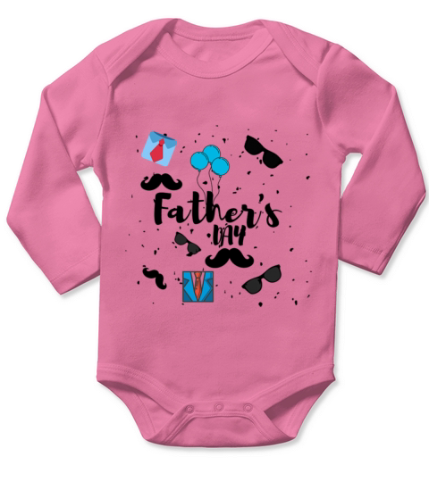 Fathers Day T Shirt Happy Father s Day to the Best Long Sleeve Baby One-Piece
