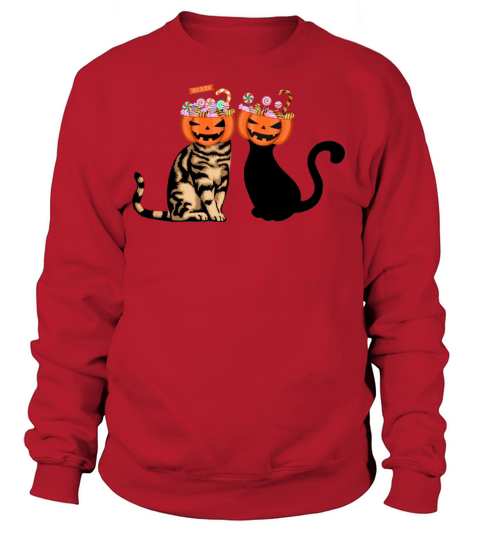 Halloween Cat With Jack-o-lantern - Meoween Women's Sweatshirt