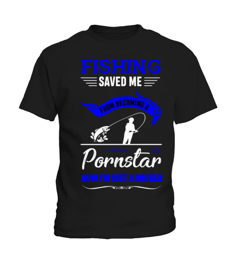 Fishing Fisherman Pornstar Hooker Angler Gift Kids T-Shirt
