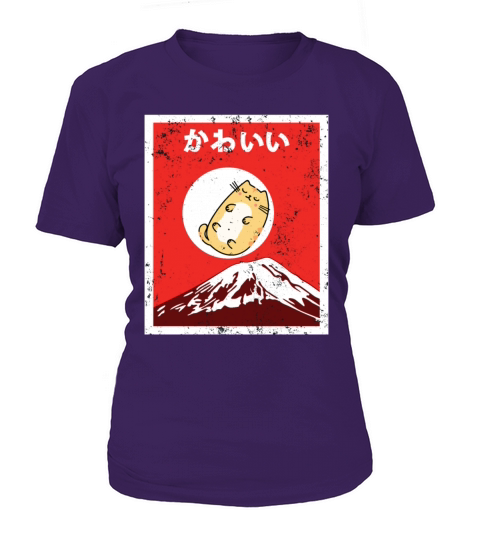 Vintage Japanese Cat Awesome Cute Black Cat Manga Women's T-Shirt