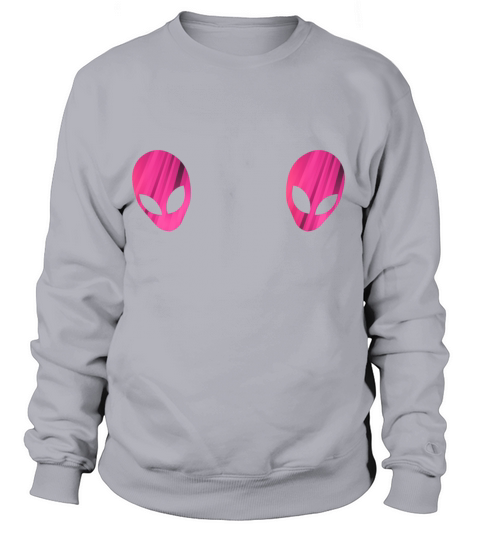 GREY HEAD Alien Sci-Fi Space Gift For UFO Lover Women's Sweatshirt