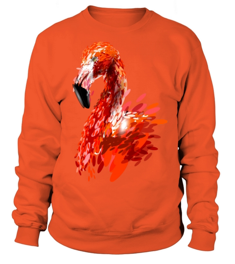 color illustration of a flamingo Women's Sweatshirt