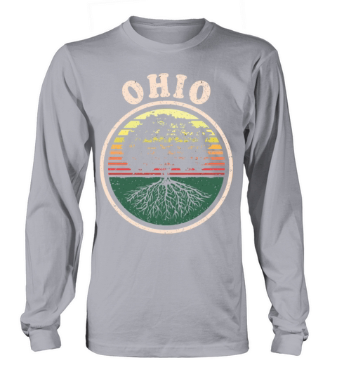 Ohio Vintage Sunset Roots Outdoors Souvenir Men's Long Sleeve