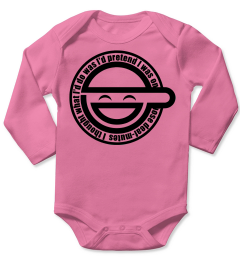 Laughing Man HD VECTOR Long Sleeve Baby One-Piece