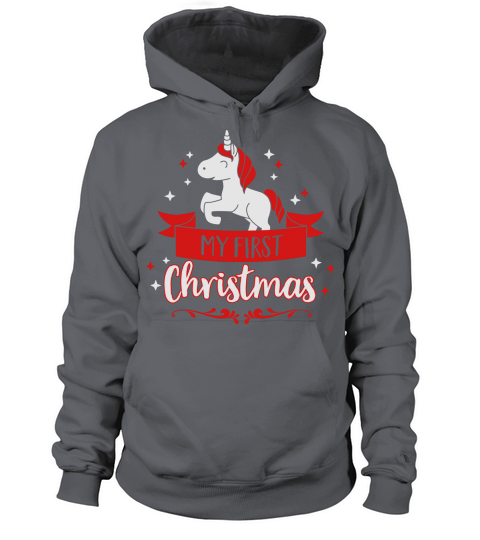 My first Christmas - Unicorn - baby - child - Xmas Women's Hoodie