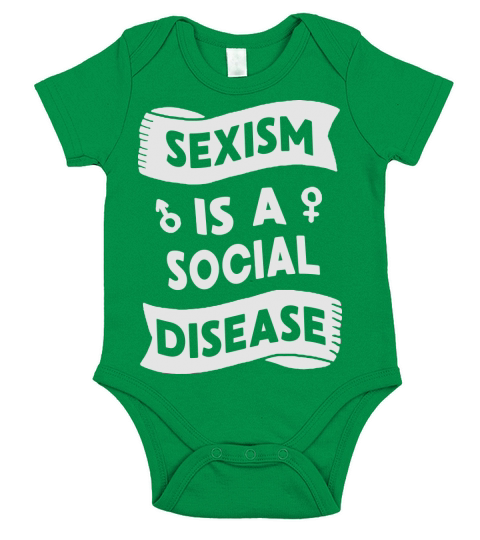 Sexism is a social disease Short Sleeve Baby One-Piece