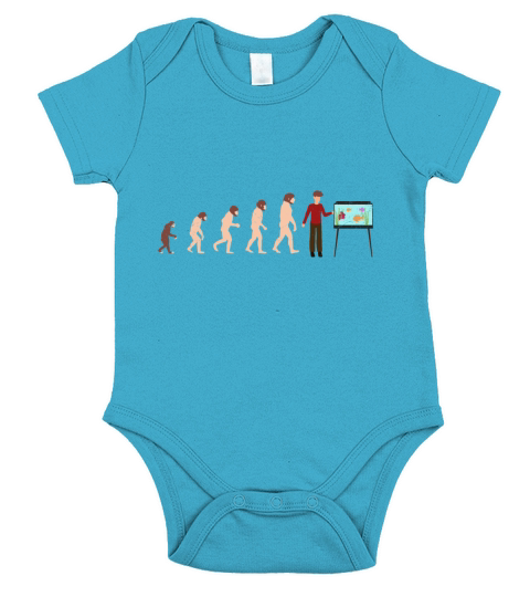Evolution Aquarist Fish Holder Funny Gift Idea Short Sleeve Baby One-Piece