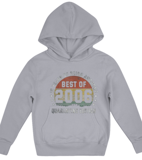 15th Vintage   2006 Birthday Gift 15 yr old Kids Hoodie