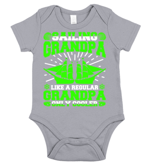 Sailing Grandpa Like A Regular Grandpa Only Cooler Short Sleeve Baby One-Piece