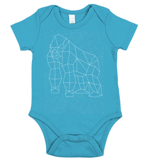 Gorilla Constellation Short Sleeve Baby One-Piece