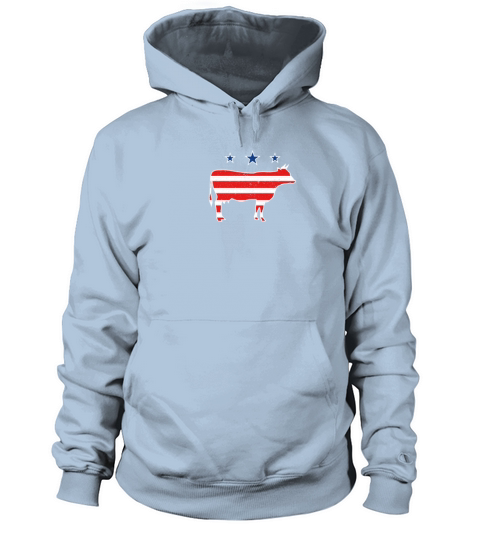 American Cow Farmer Shirt US Flag Cattle Farmer Women's Hoodie