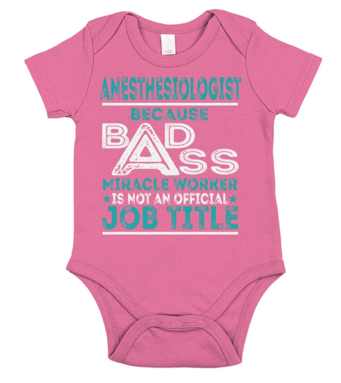 Anesthesiologist Job Title Short Sleeve Baby One-Piece