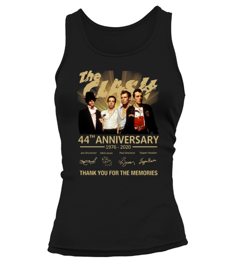 The clash 44th anniversary 1976 2020 thank you for the memories signatures Tank top Woman