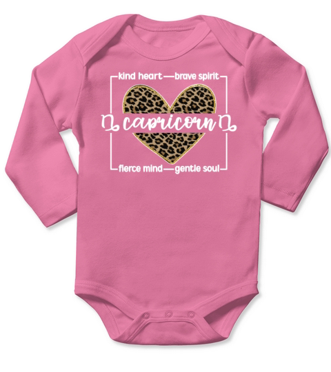 Capricorn Zodiac Sign Birthday Gifts Horoscope Long Sleeve Baby One-Piece