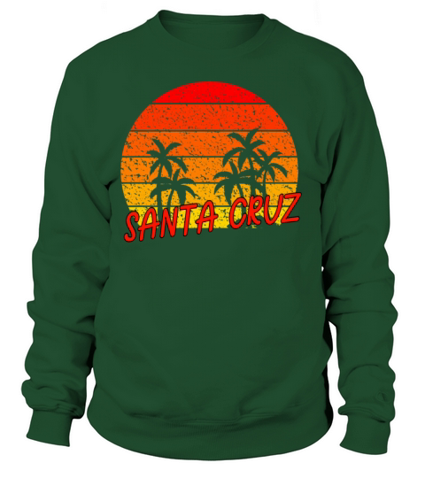 Santa Cruz retro vintage sunset Women's Sweatshirt