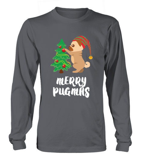 Merry Pugmas Pug Pet Dog Funny Christmas Women's Long Sleeve