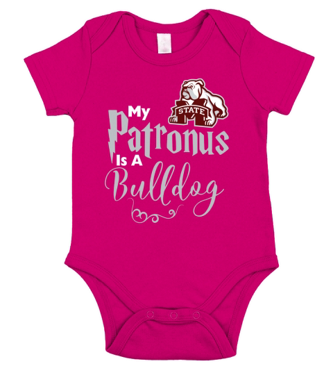 My patronus is a bulldog Short Sleeve Baby One-Piece