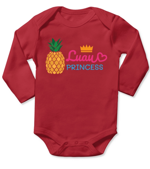New Beach Luau Princess Beachy Design Long Sleeve Baby One-Piece