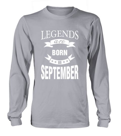 Legends are born in September Men's Long Sleeve
