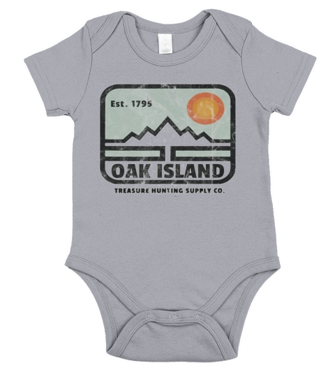 Est 1795 Oak Island Treasure Hunting Supply Co shirt Short Sleeve Baby One-Piece