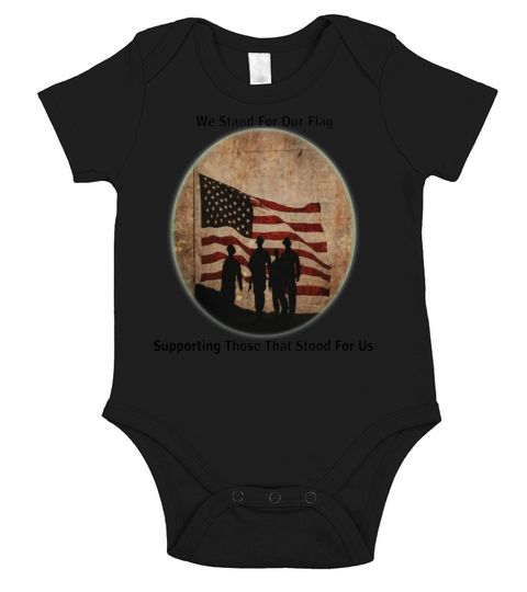 Stand for The Flag Short Sleeve Baby One-Piece
