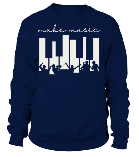 Piano Keys Musician Band Orchestra Music Teacher Men's Sweatshirt