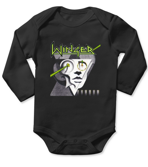 Winger Band Long Sleeve Baby One-Piece