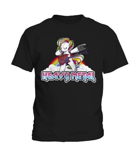 Heavy Metal Festival dabbing unicorn Kids T-Shirt