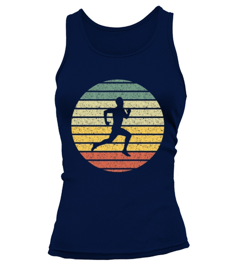 Running Silhouette Vintage Women's Tank Top