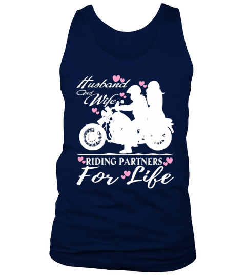 Husband And Wife Riding Partners For Life T Shirt Tank Top Unisex