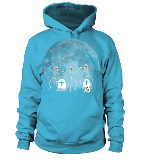 Halloween Funny Skeletons Dancing Women's Hoodie