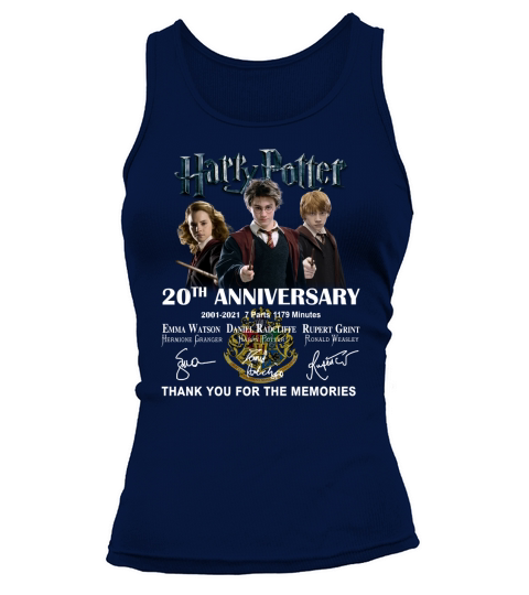 Officical Harry 20th anniversary 2001-2021 thank you for the memories signatures Tank top Woman