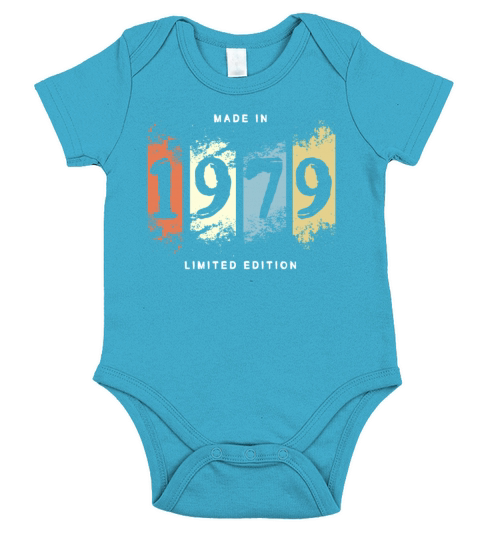 1979 Birthday Gift Vintage Short Sleeve Baby One-Piece
