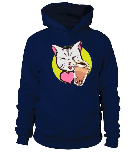 Boba Tea Bubble Tea Cat Anime Women's Hoodie
