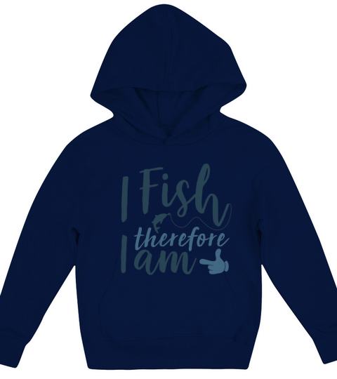 Fishing on fishing boat as fisherman Kids Hoodie
