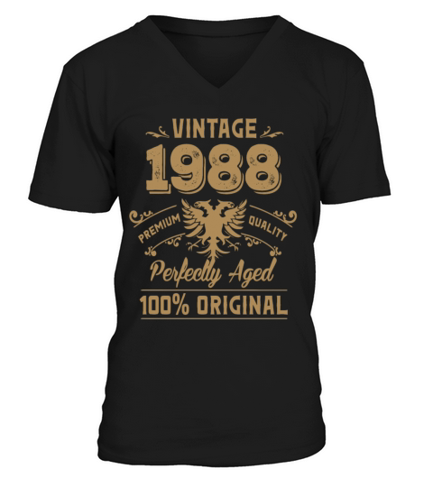 Vintage 1988 Premium Quality Orginal Men's V-Neck T-shirt