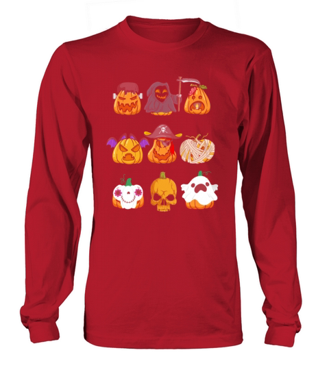 Trendy Scary Halloween 2021 costumes Horror Face Women's Long Sleeve