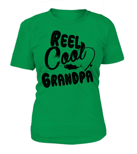 Reel Cool Grandpa Tshirt Dad Grandpas Funny Fishin Women's T-Shirt