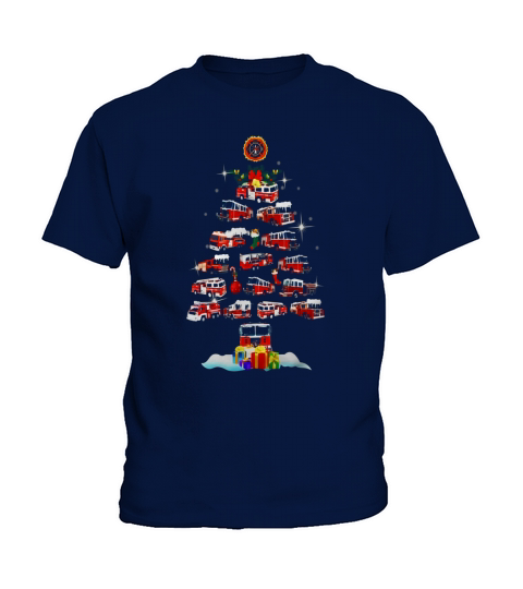 Firefighter Christmas Tshirt Kids T-Shirt