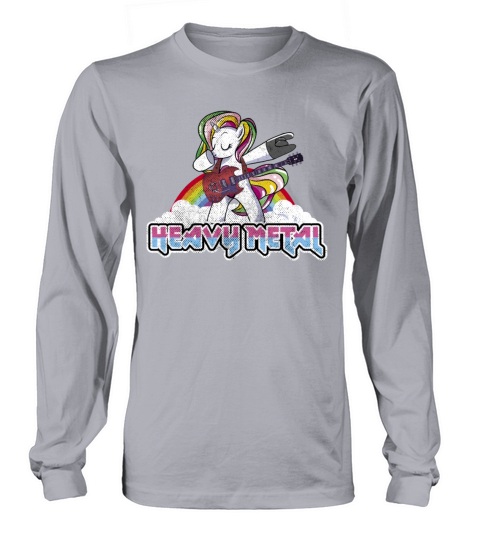 Heavy Metal Festival dabbing unicorn Women's Long Sleeve
