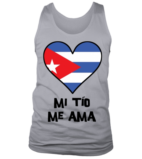 My Uncle Loves Me Cuban Flag Heart Men's Tank Top